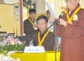 Lễ thông báo rút chùa Thiền tông Tân Diệu ra khỏi GHPGVN liên huyện Đức Hòa Đức Huệ